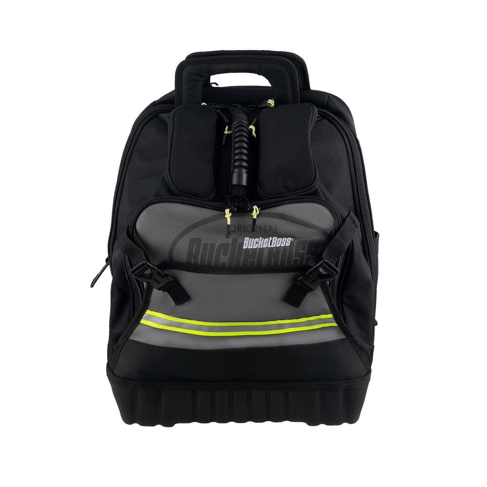 14 in. Heavy Duty High Visibility Protech 32-Pocket Tool Bag Backpack - Hercitys
