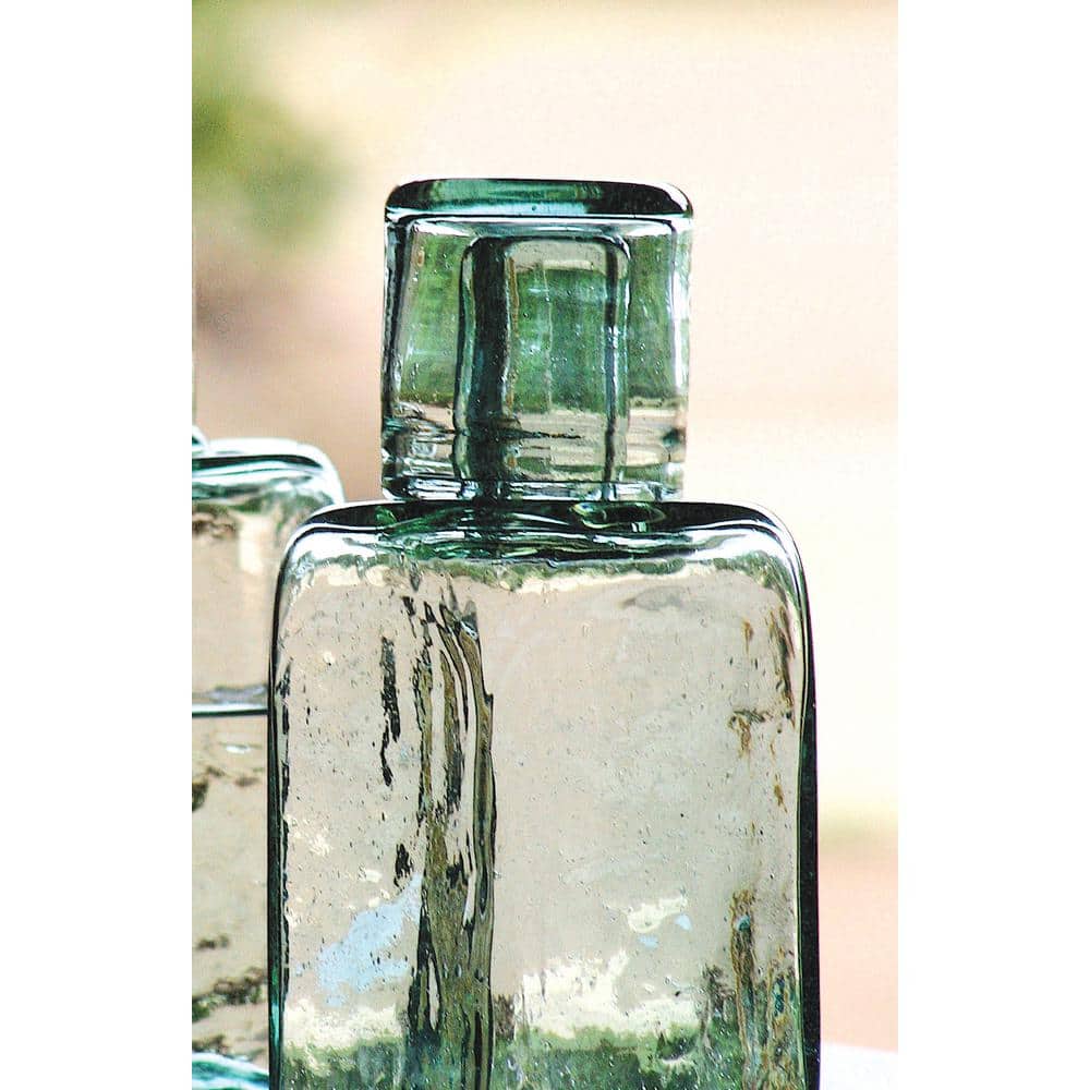 2-Piece Clear Glass Bedside Water Carafe and Drinking Glass - Hercitys