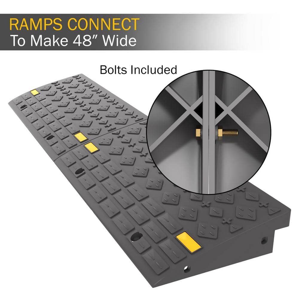 4-Ton Capacity Curb Ramps (Set of 2) - Hercitys