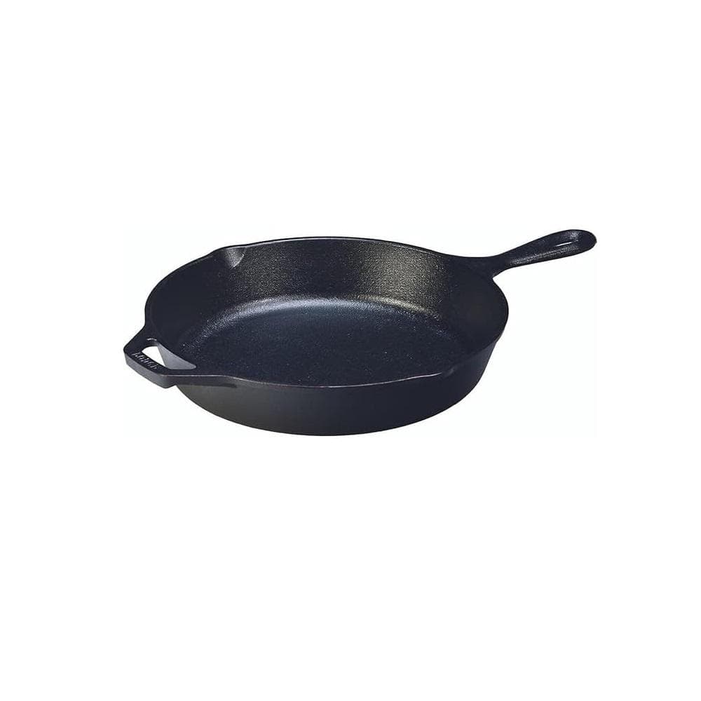 10.25 in. Pre-Seasoned Cast Iron Nonstick Skillet in Black without Lid - Hercitys
