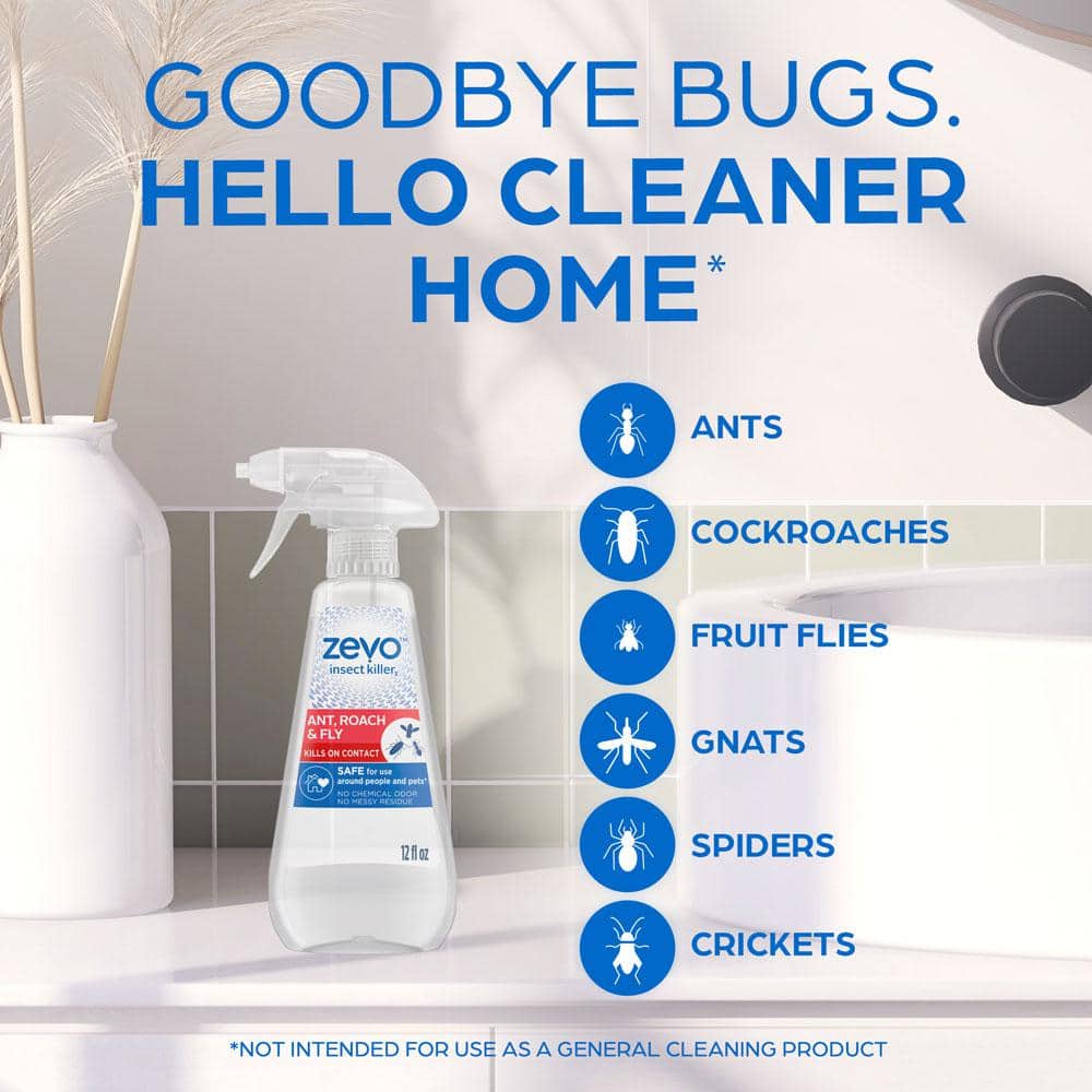 12 oz. Ant, Roach and Fly Multi- Insect Killer Trigger Spray (Multi-Pack 2) - Hercitys