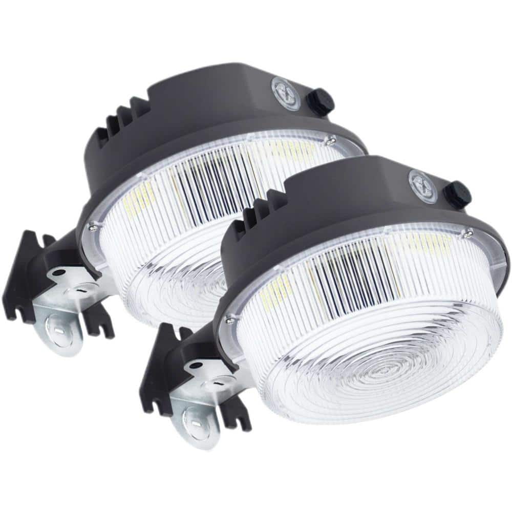 250-Watt Equivalent Integrated LED Bronze Weather Resistant 50W Area Light Dusk to Dawn, 5000K Area Light Flood Light - Hercitys