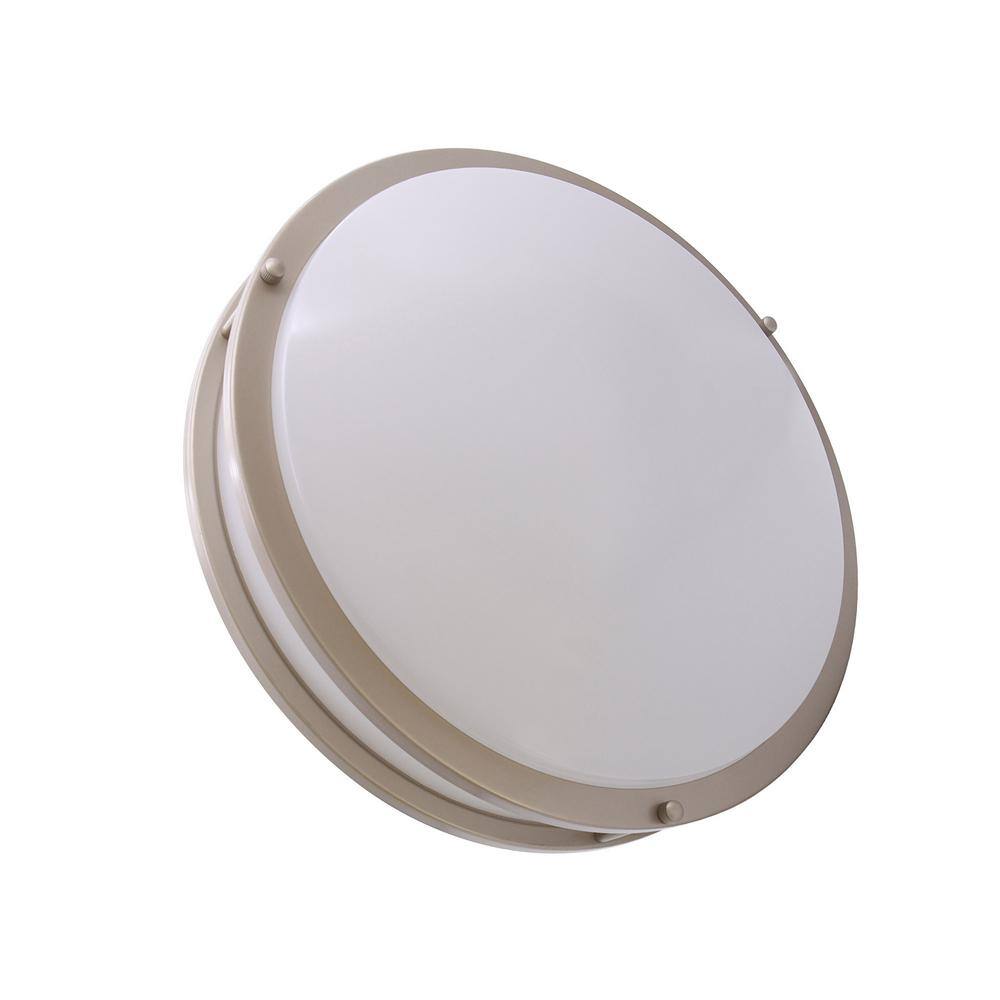 14 in. Silver Dimmable CCT Integrated LED Flush Mount Ceiling Light Fixture - Hercitys