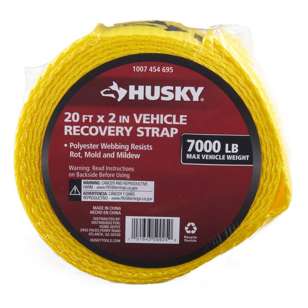 2 in. x 20 ft. Recovery Tow Strap - Hercitys