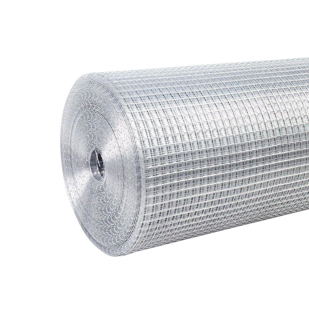 1/4 in. x 36 in. x 50 ft. Hardware Cloth Welded SIlver Metal Edging Hot-Dip Galvanized Chicken Wire Fence Garden Plant - Hercitys