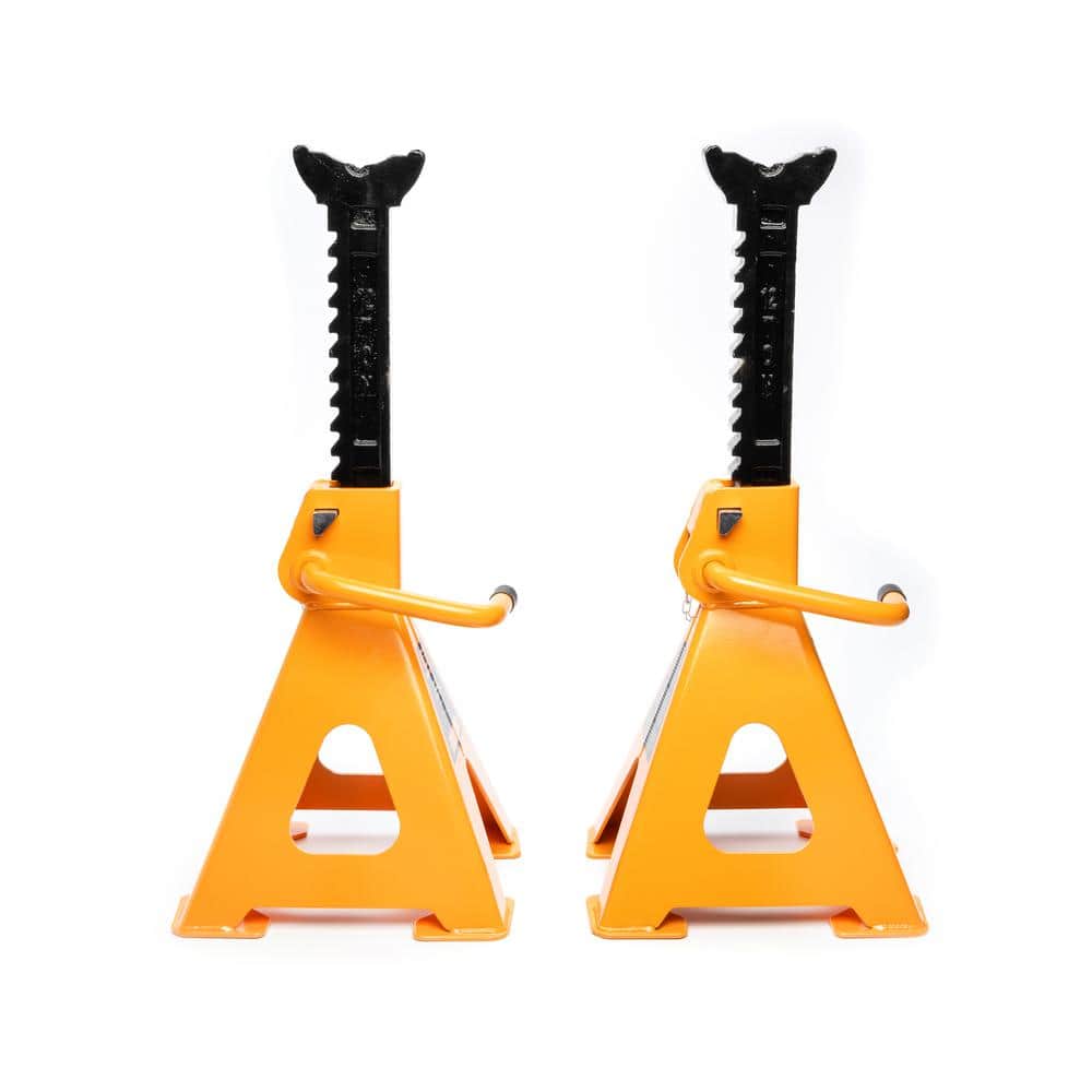12-Ton Ratcheting Jack Stands (2-Piece) - Hercitys