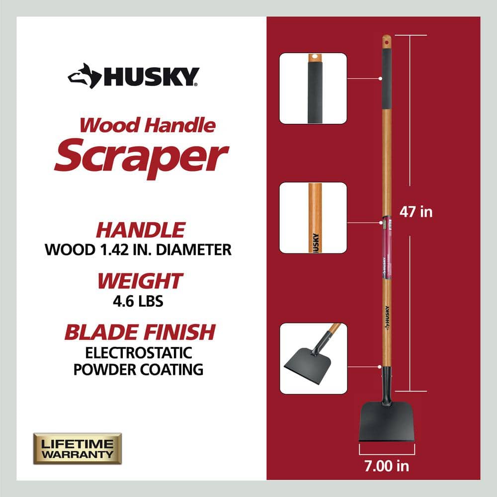 47 in. Carbon Steel Blade Ice Scraper - Hercitys