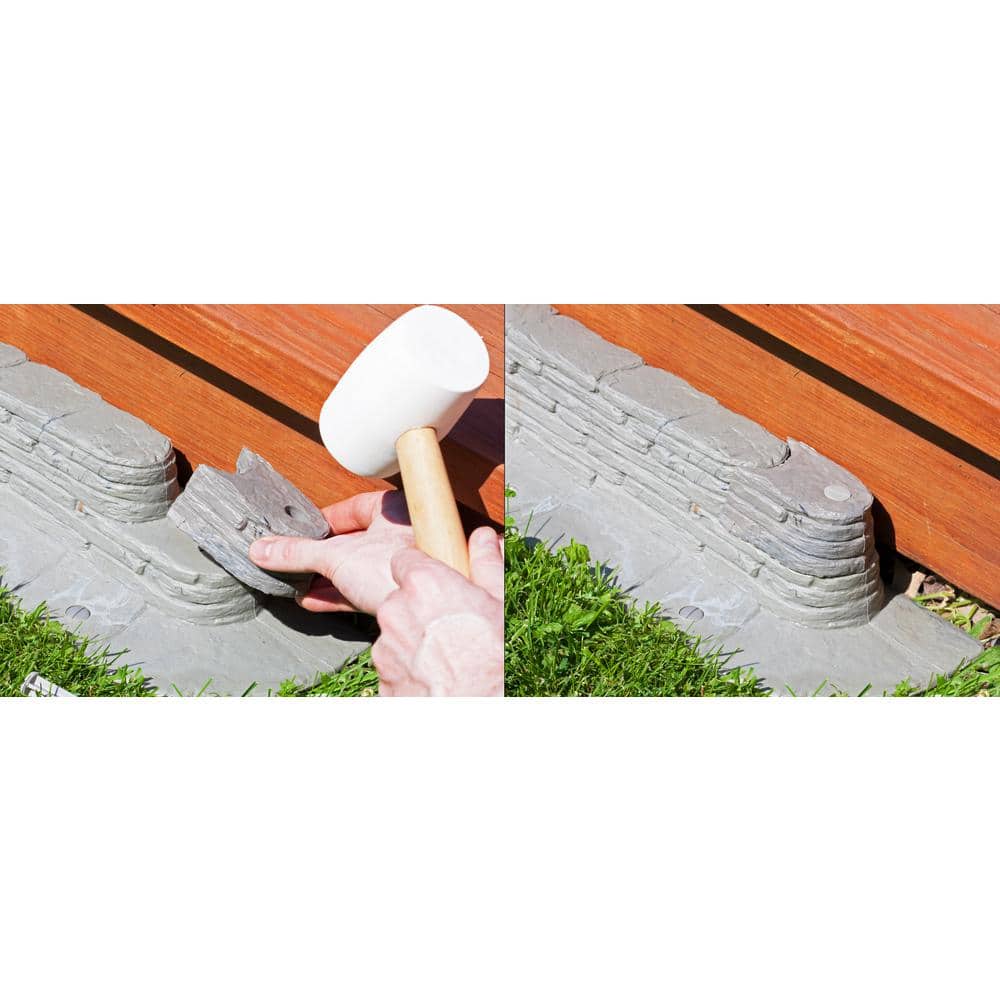 20 ft. Bedrocks TrimFree Resin Slate Lawn Edging - Hercitys