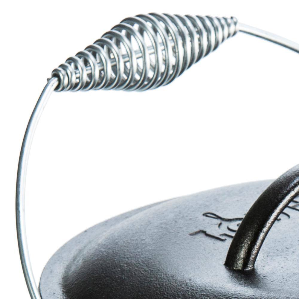 5 qt. Cast Iron Dutch Oven with Lid and Spiral Bail Handle - Hercitys