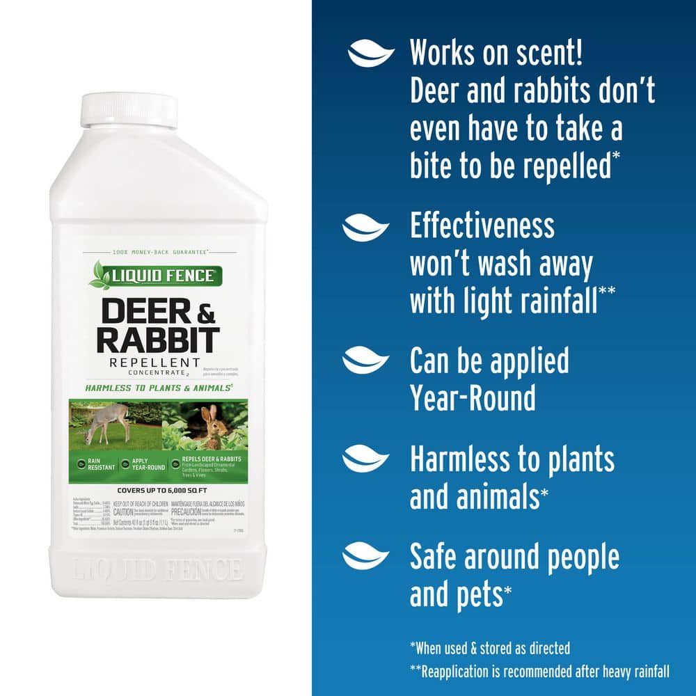 40 Oz. Deer And Rabbit Repellent Concentrate - Hercitys
