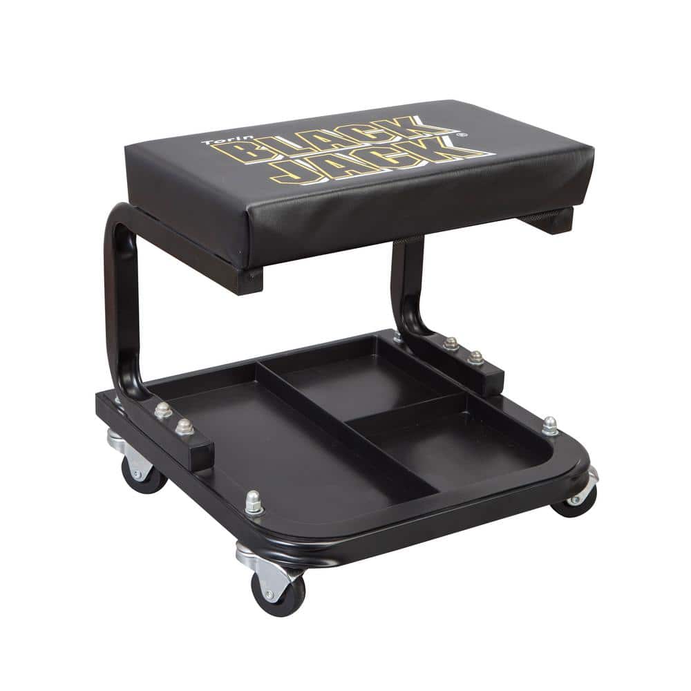 250 lbs. 14.4 in. L Rolling Mechanic Creeper Seat with Tool Tray - Hercitys