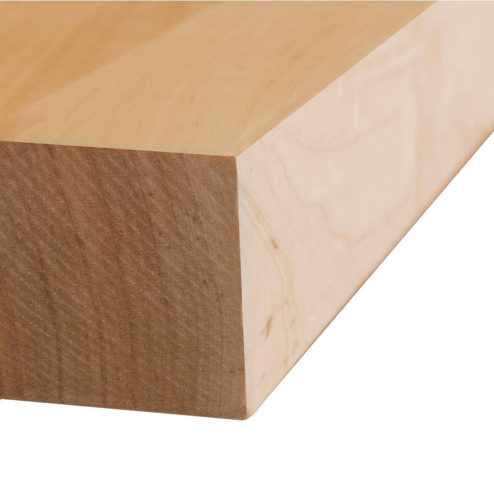 1.5 ft. L x 25 in. D x 1.5 in. T Finished Maple Solid Wood Butcher Block Countertop With Square Edge - Hercitys