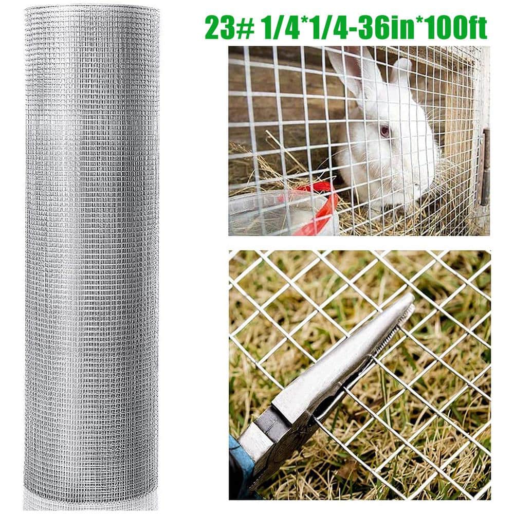 3 ft. x 100 ft. 23 Gauge Galvanized Metal Wire Fence Snake Fencing - Hercitys