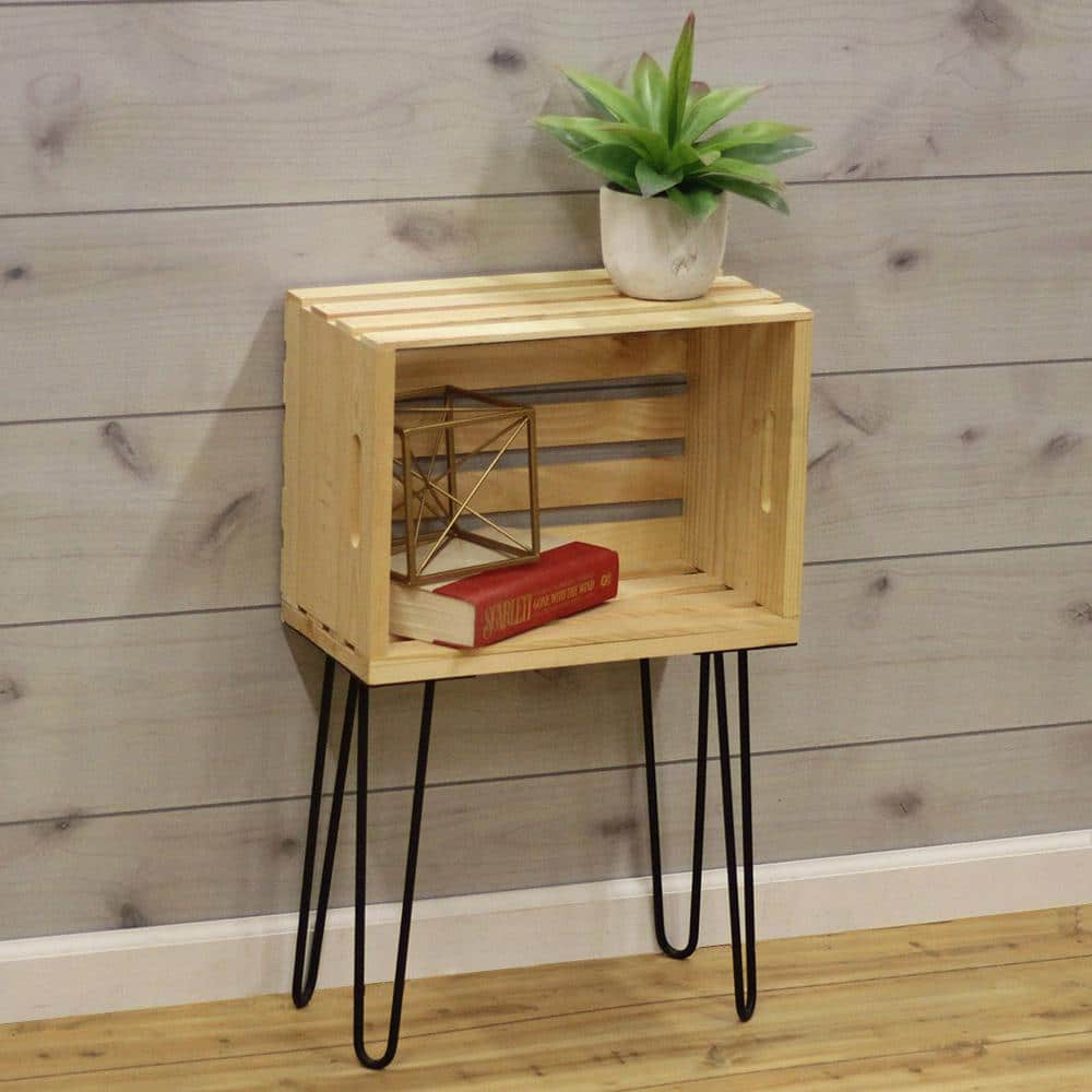 16 in. Black Steel 2-Rod Hairpin Leg (4-Pack) - Hercitys