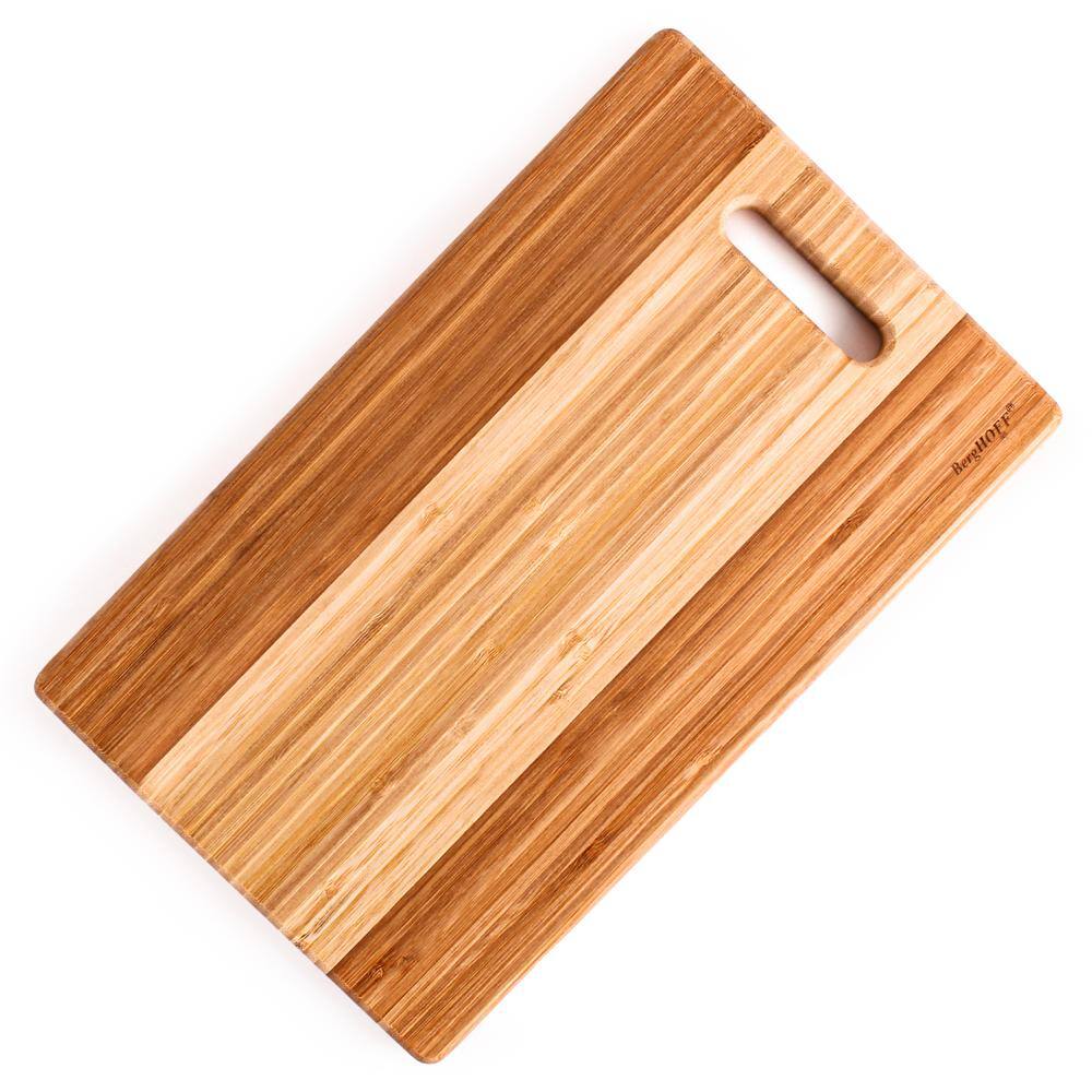 2-Piece 14 in. Rectangular Bamboo Cutting Boards, 2-Tone - Hercitys