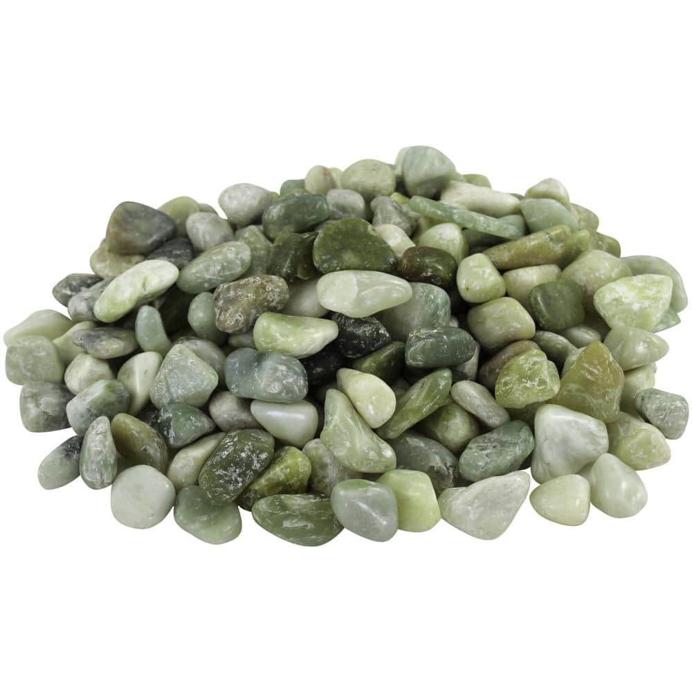 1 in. to 2 in. 20 lb. Medium Jade Pebbles - Hercitys