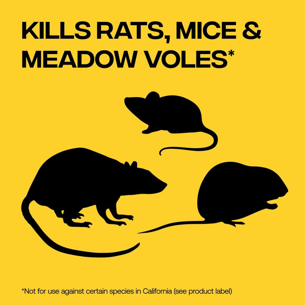 4LB Rodent Pest Killer – Weather-Resistant, Powerful Formula Eliminates Rats, Mice, and Meadow Voles - Hercitys
