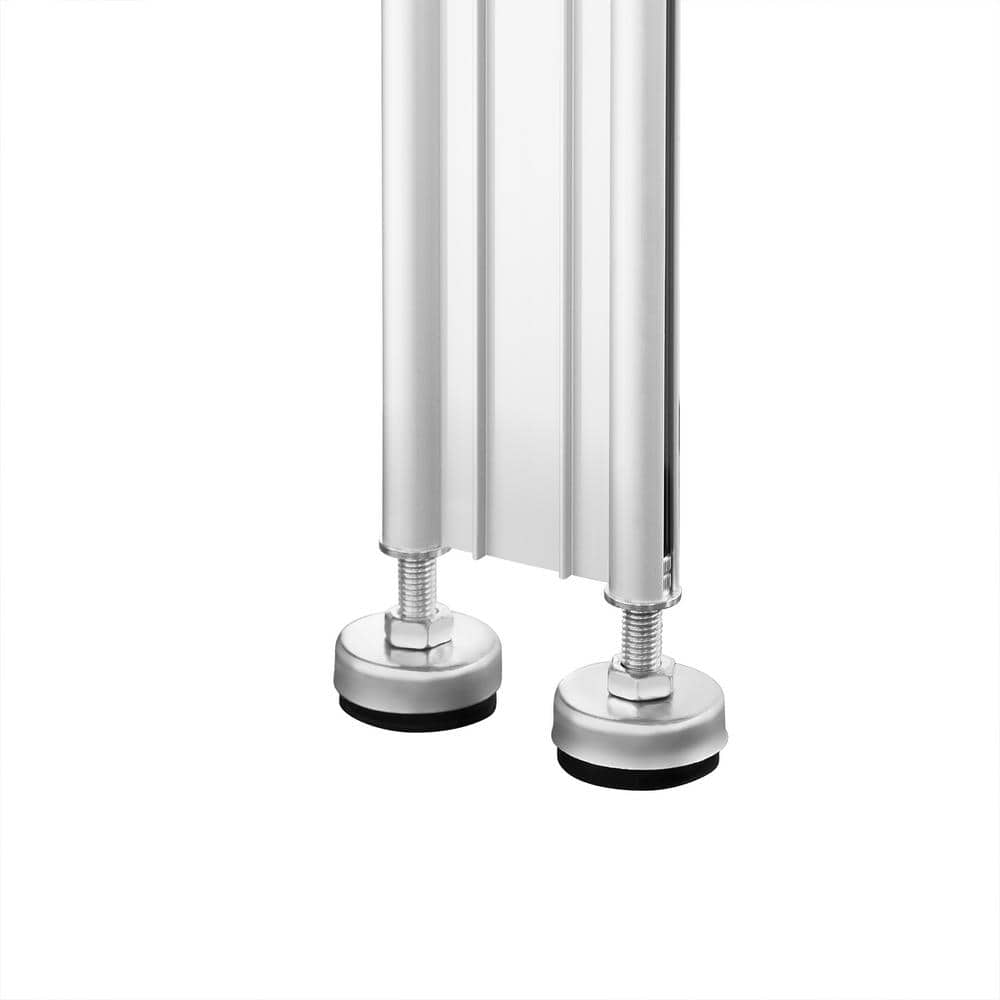 2-Bike Silver Upright Tension Mount Garage Bike Rack - Hercitys