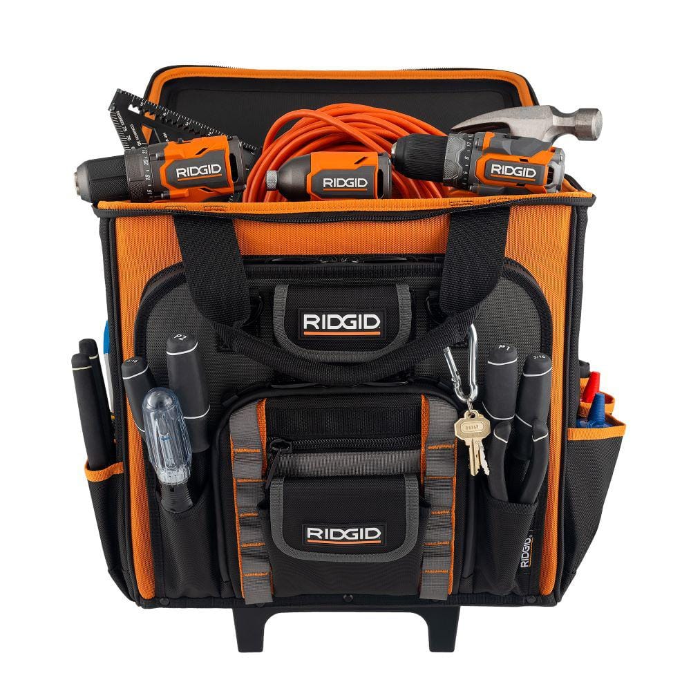 17 in. 64 Pocket Professional Grade Rolling Tool Bag - Hercitys