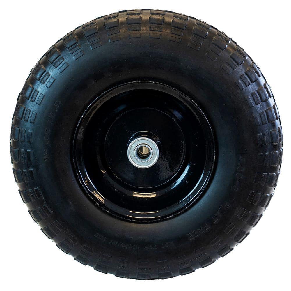 13″ Flat Free Replacement Wheel for Garden Equipment 2-Pack - Hercitys