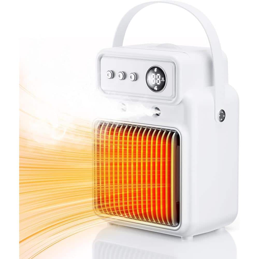 1500-Watt Portable Convection Electric Space Heater – 3-in 1 Fan with Humidifier, Timer and Digital Display - Hercitys