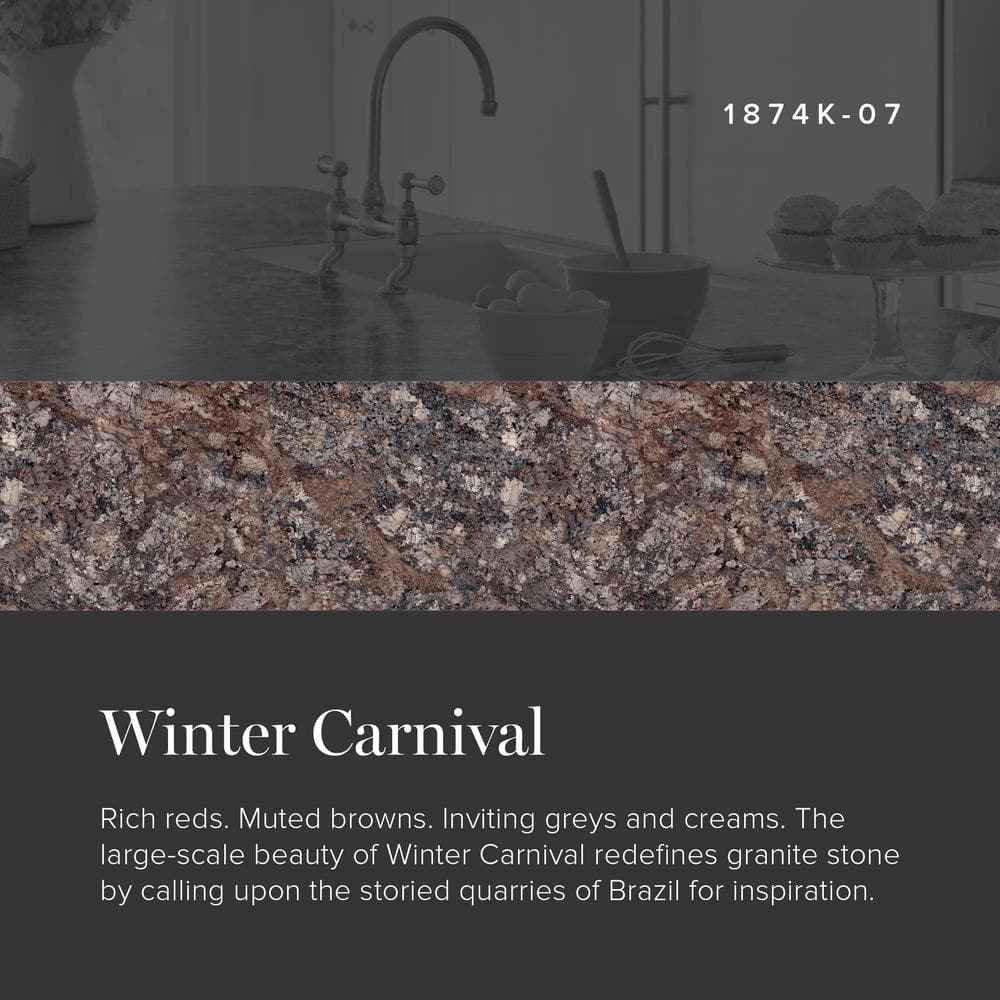 4 ft. x 8 ft. Laminate Sheet in Winter Carnival with Premium Quarry Finish - Hercitys
