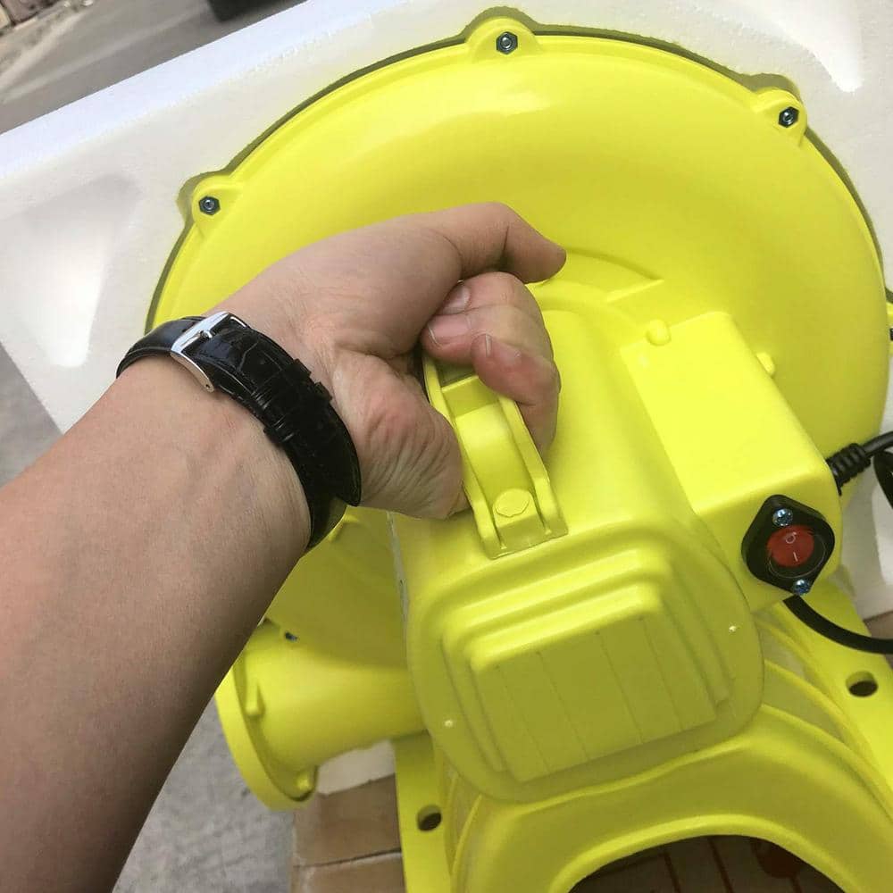 11 in.1 fan speeds Drum Fan in Yellow with Automatic Operation - Hercitys