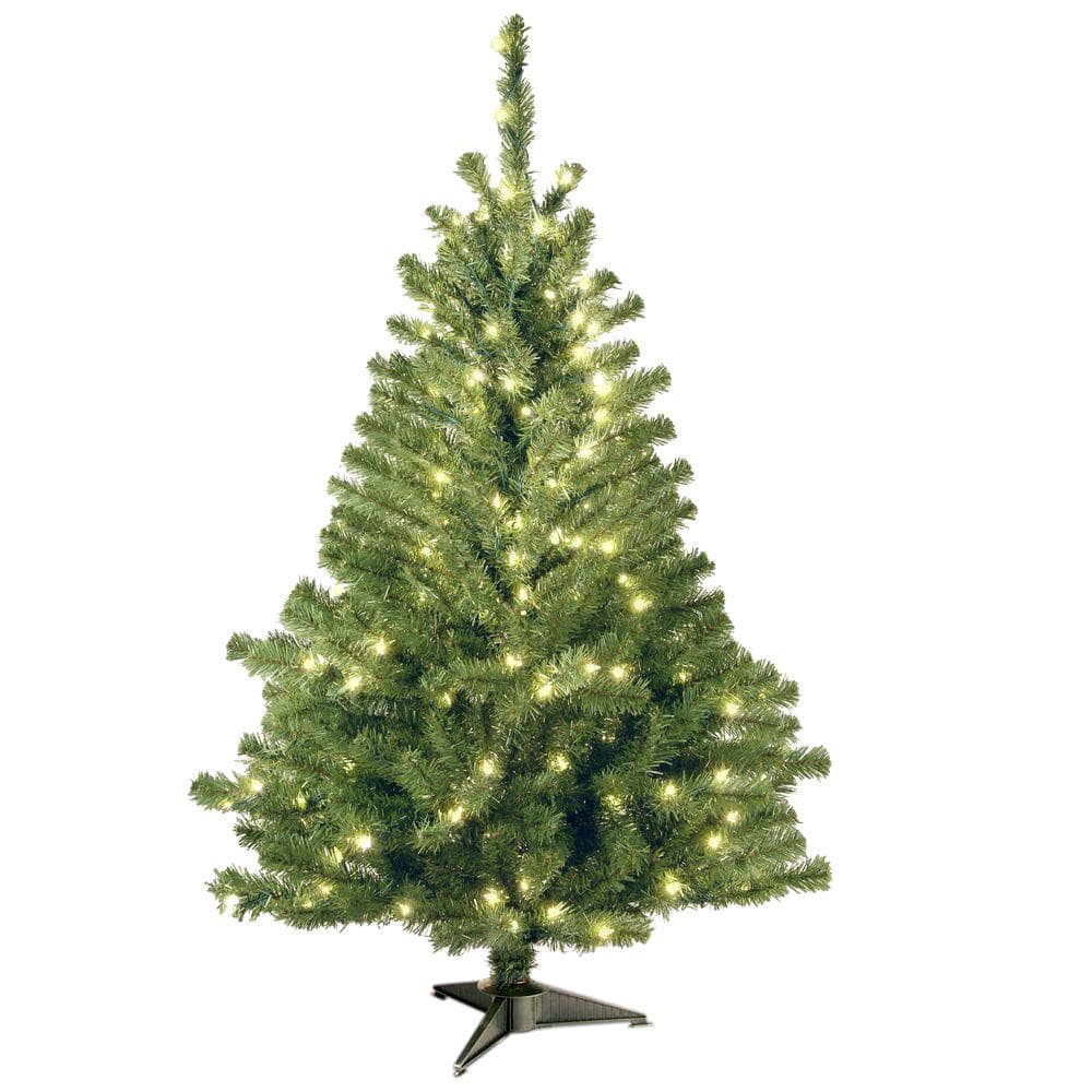 4 ft. Kincaid Spruce Artificial Christmas Tree with Clear Lights - Hercitys