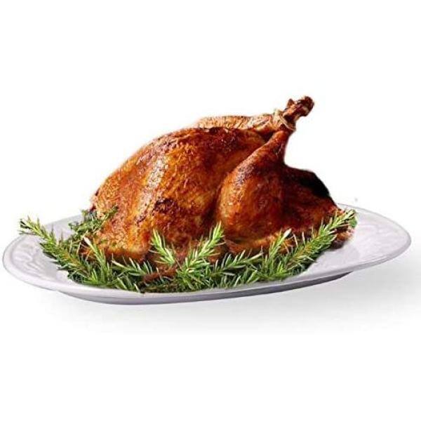13.4 in. White Turkey Ceramic Serving Platter - Hercitys