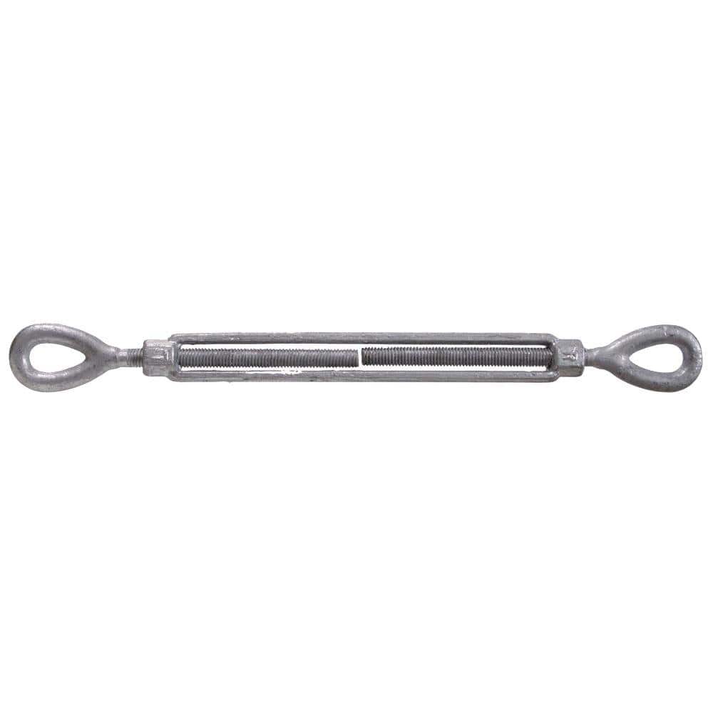 3/4-10 x 34-3/8 in. Eye and Eye Turnbuckle in Forged Steel with Hot-Dipped Galvanized (1-Pack) - Hercitys