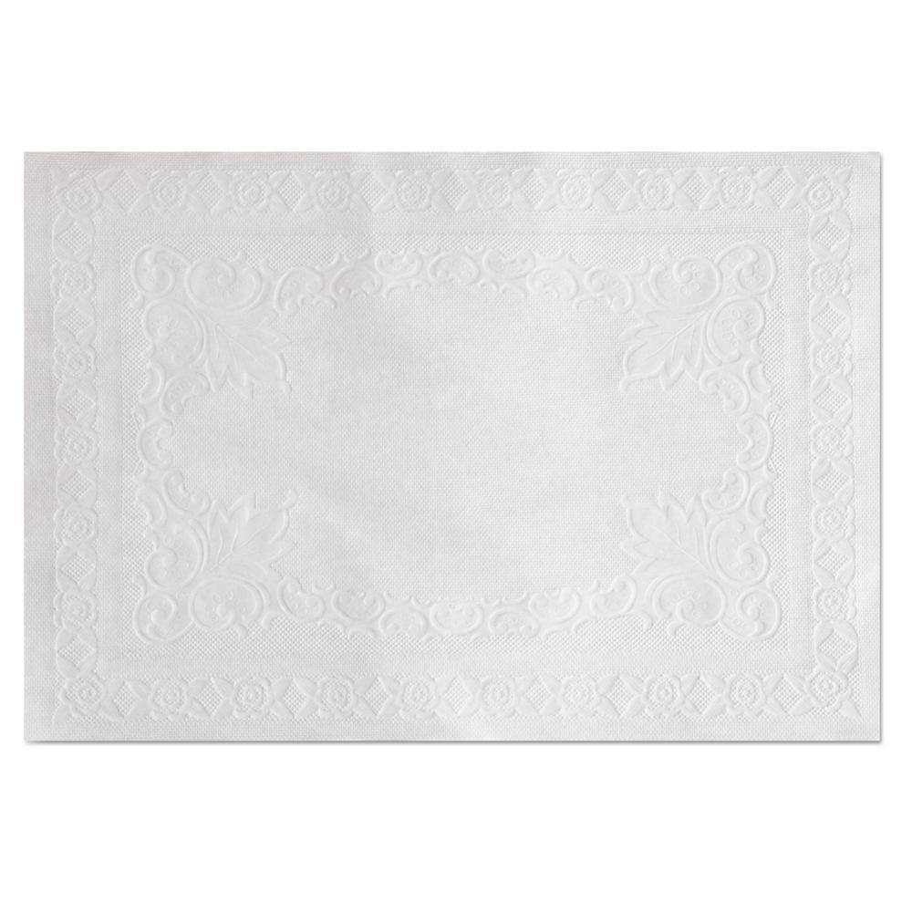 10 in. x 14 in. White Placemats (1000 Per Case) - Hercitys