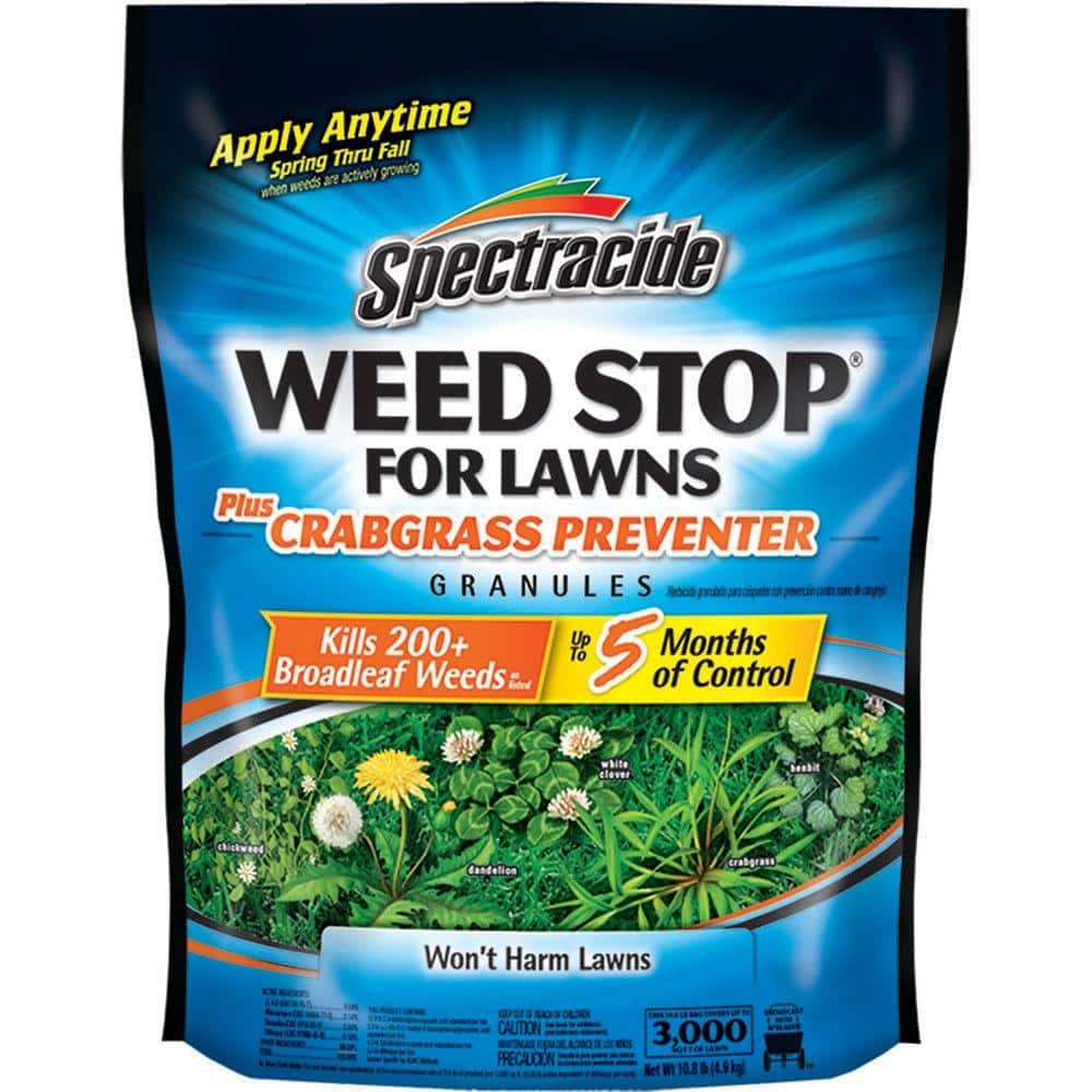 10.8 lbs. Weed Stop For Lawns Plus Crabgrass Preventer Granules, Up To 5 Months Of Control - Hercitys