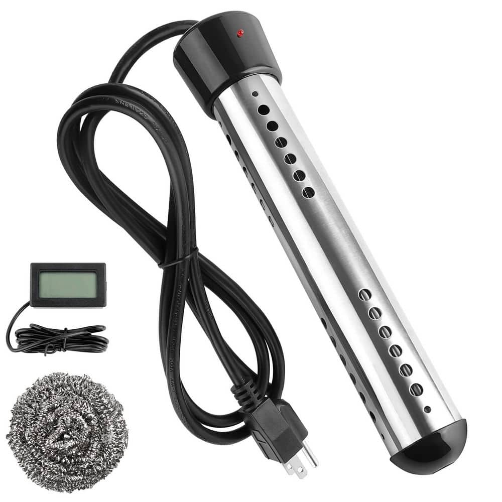 2000W Immersion Water Heater Portable 304 Stainless Steel Anti-scalding Heats 5 Gal. Fast - Hercitys