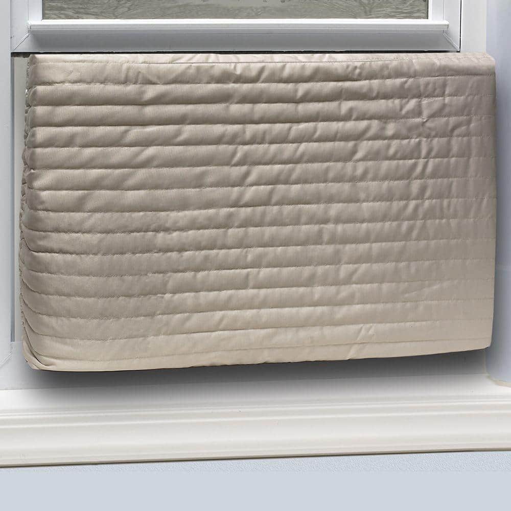 17 in. x 25 in. Inside Fabric Quilted Indoor Air Conditioner Cover - Hercitys