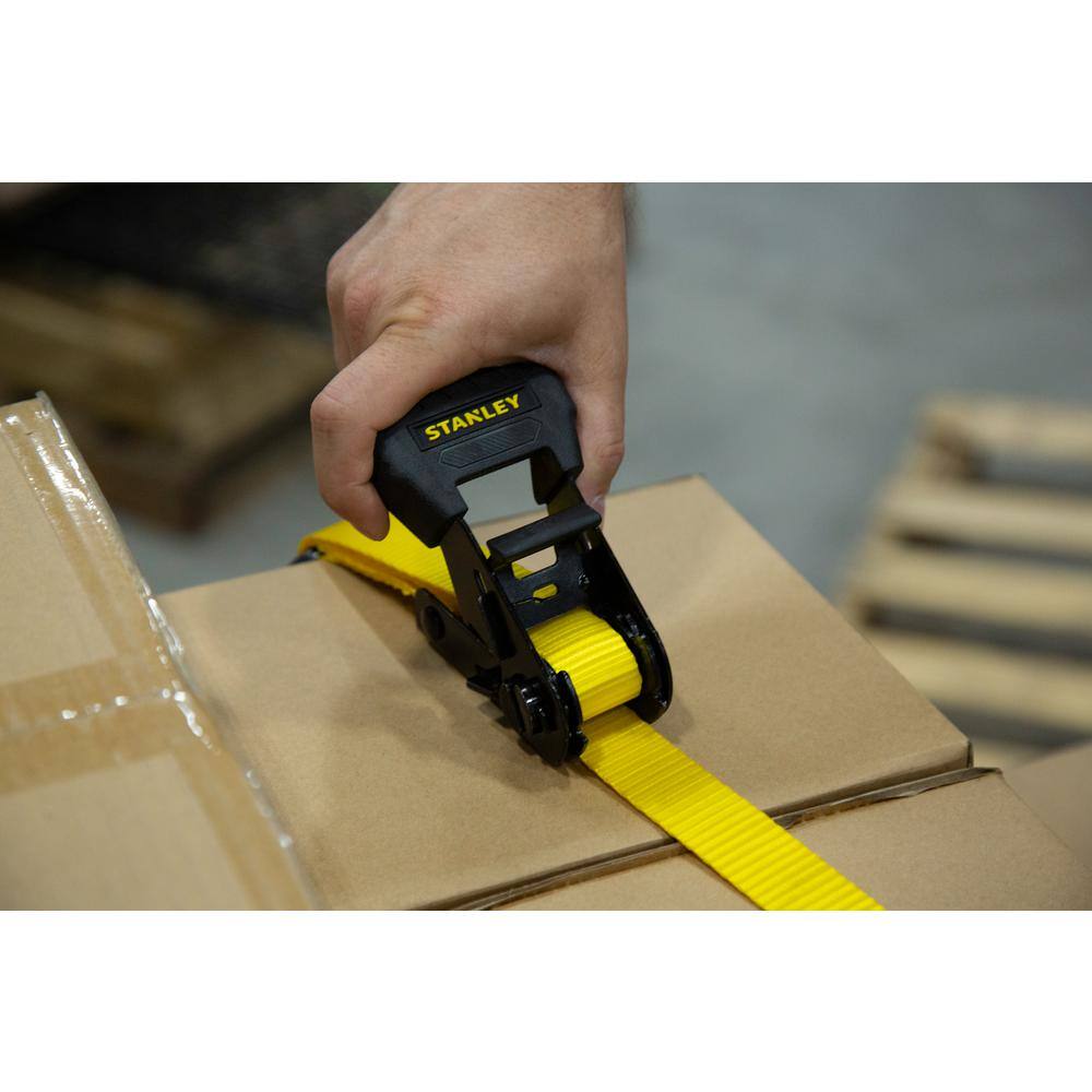 1 in. x 14 ft. Ratchet Straps 3000 lbs. Break Strength (4-Pack) - Hercitys