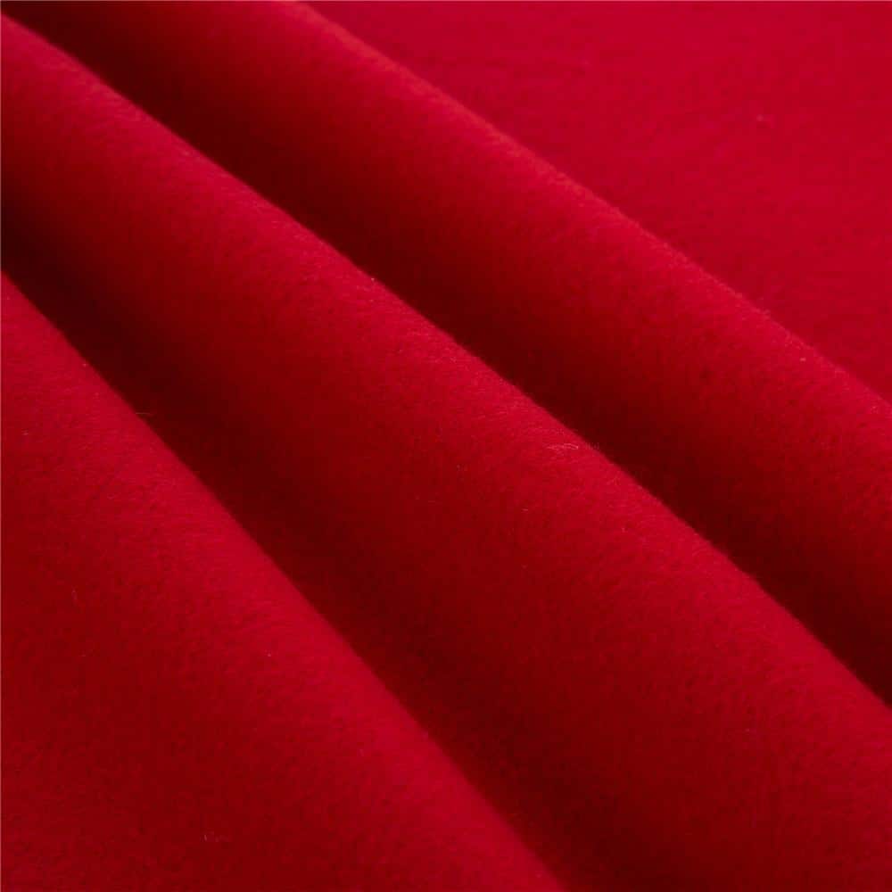 48 in. D Fabric Christmas Tree Skirt in Pompom - Hercitys