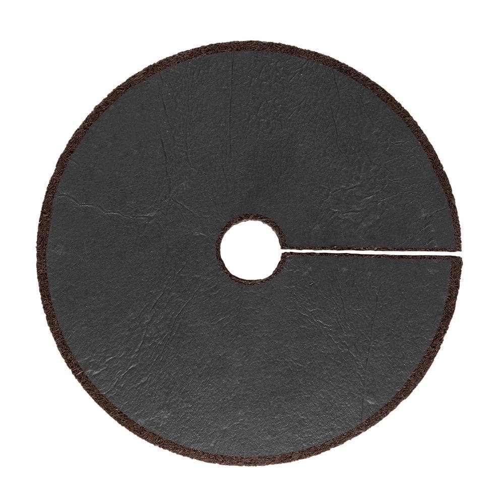 24 in. Brown Recycled Rubber Tree Ring (3-Pack) - Hercitys