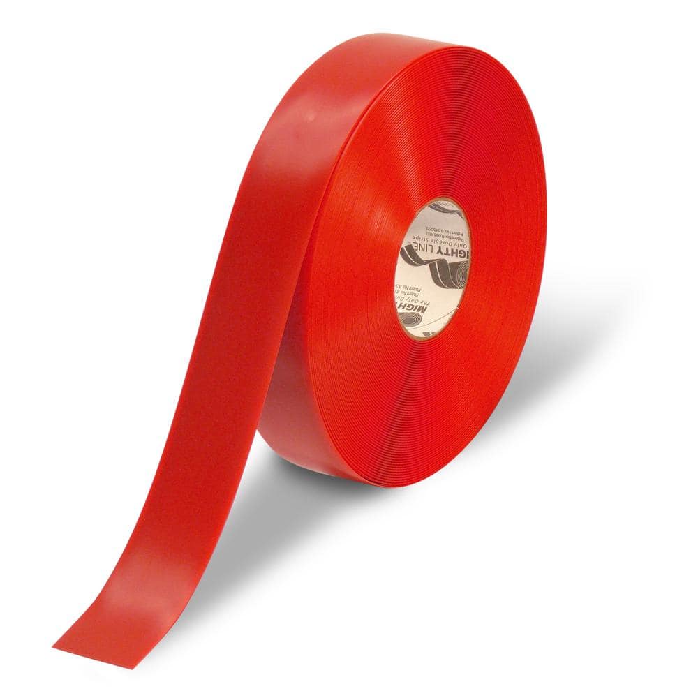 2 in. Red Heavy-Duty Floor Tape 100 ft. Roll - Hercitys