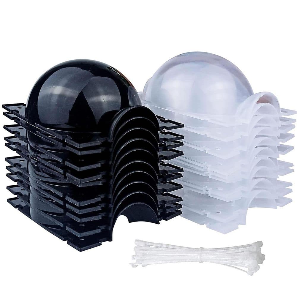 10 PCS Reusable Half Transparent Grafting Air Layering Propagation Ball Kit with Zip Ties for Fast Propagation Plants - Hercitys