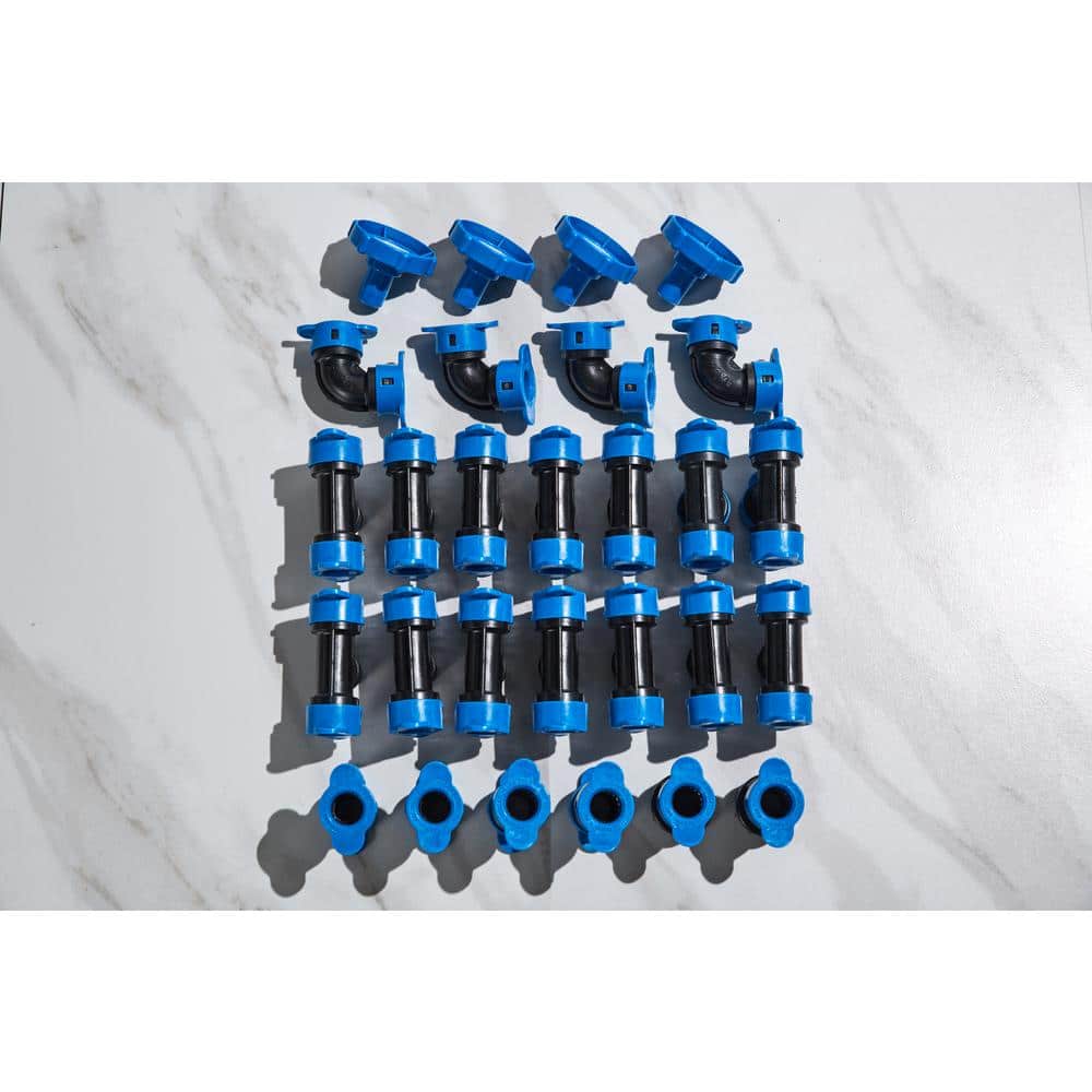 2-Zone In-Ground 1/2 in. Sprinkler System with Hose Faucet Timer - Hercitys