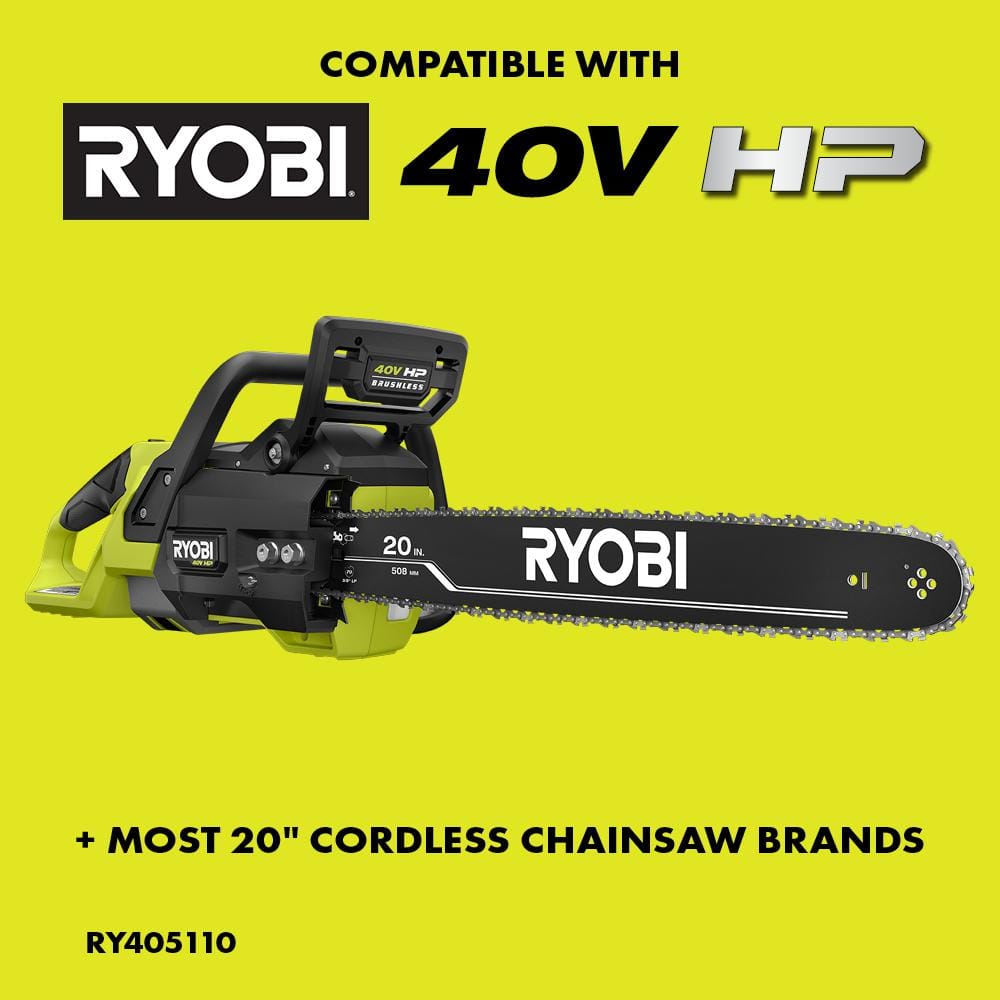 20 in. 0.050-Gauge Replacement Full Compliment Chainsaw Chain, 70 Links (Single-Pack) - Hercitys