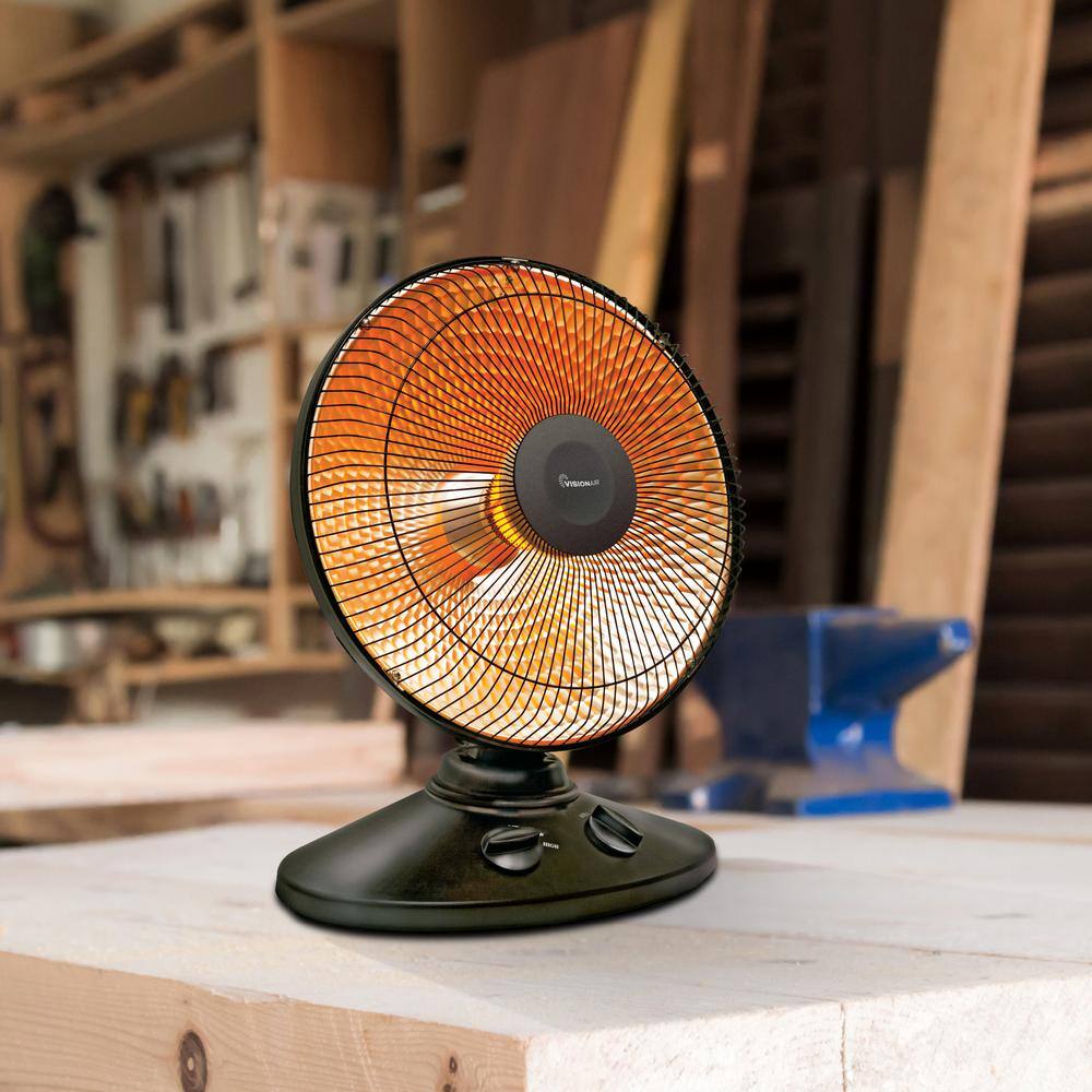 18 in. 1000/700-Watt Radiant Dish Heater - Hercitys