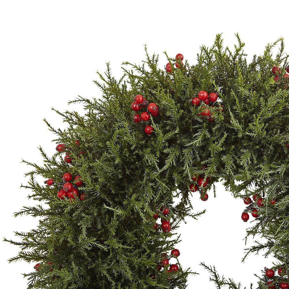 20in. Cedar Berry Artificial Wreath - Hercitys
