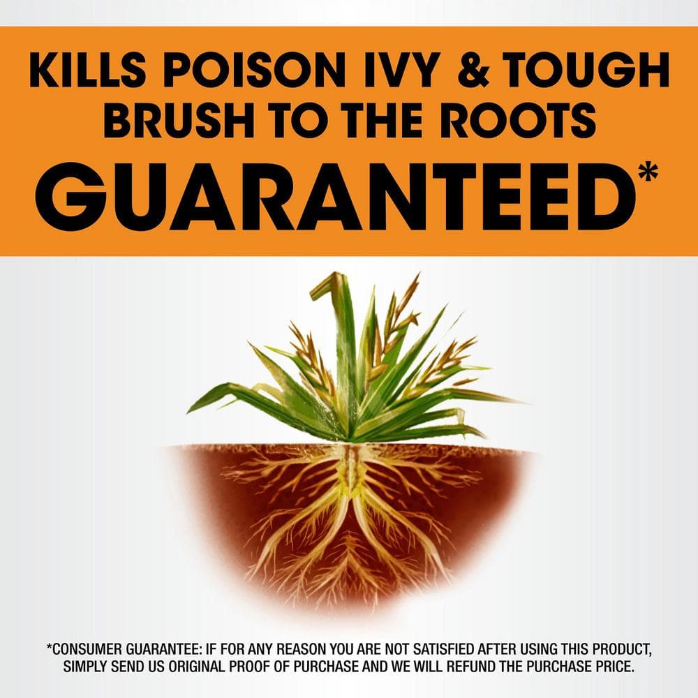 32 fl. oz. Poison Ivy Plus Tough Brush Killer Concentrate, Visible Results in Hours - Hercitys