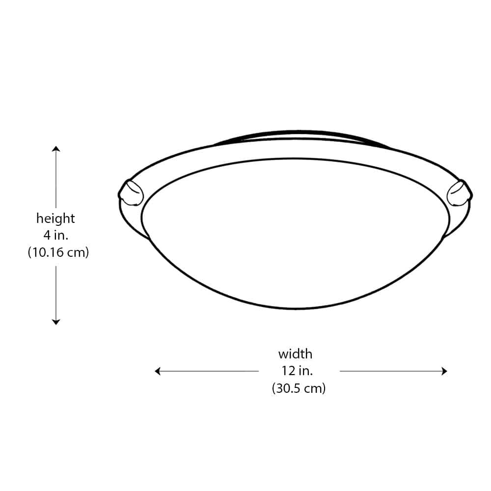 12 in. 2-Light Brushed Nickel Flush Mount Ceiling Light Fixture with Marbleized Glass Shade - Hercitys