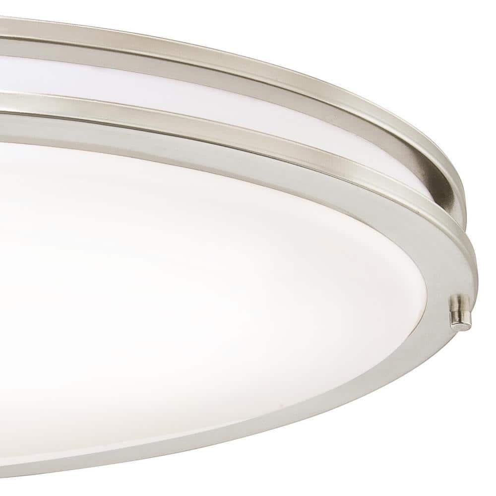 32.5 in 150-Watt Brushed Nickel Integrated LED Flush Mount - Hercitys