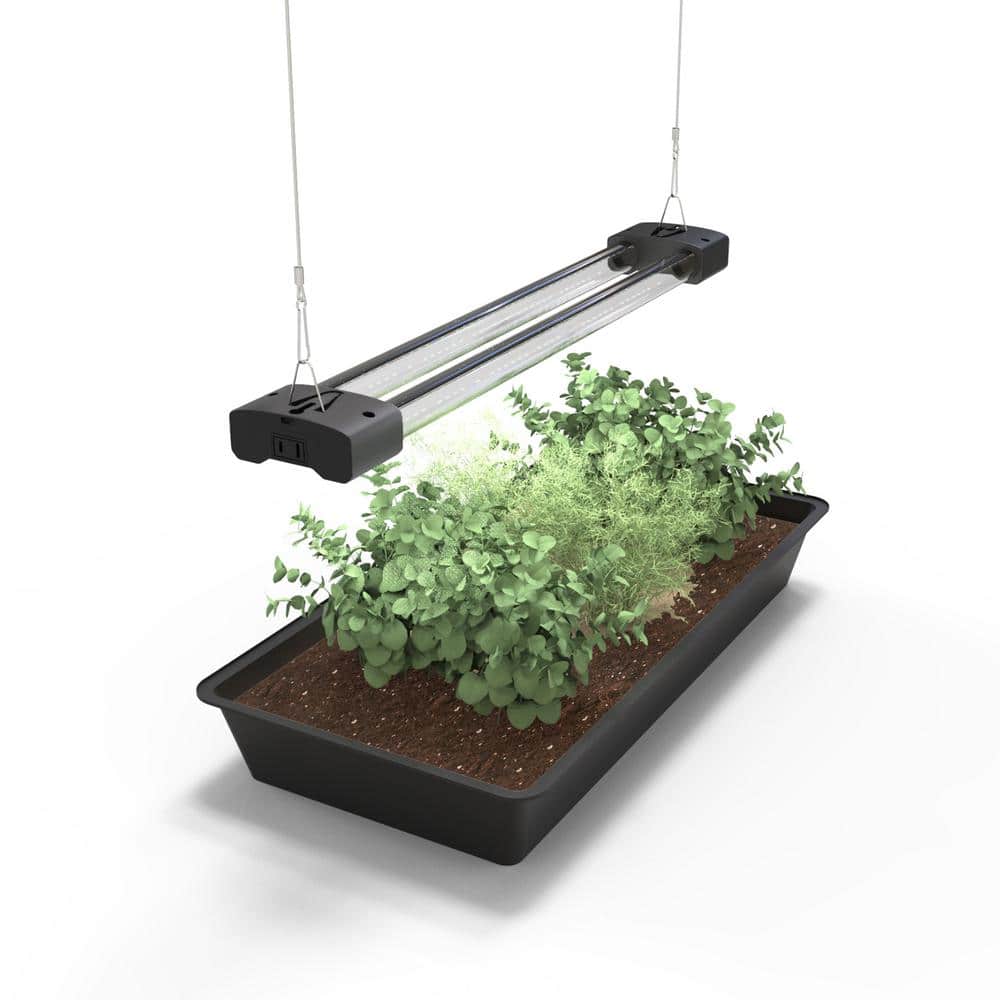2 ft. LED Grow Light Full Spectrum 5000K Daylight and 660 nm Red 450 nm Blue Linkable Indoor Plant Fixture - Hercitys