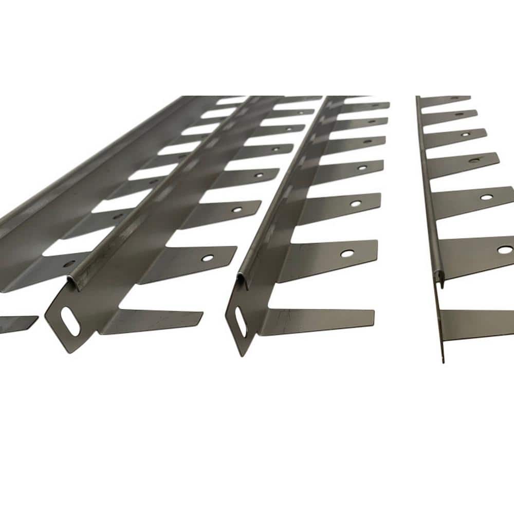 40 in. L x 2 in. W x 1.2 in. H Stainless Steel Garden Edging (Set of 6-Piece) - Hercitys