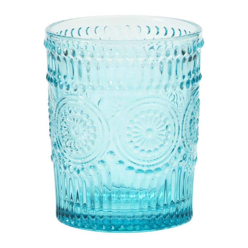 12 oz. Embossed Drinking Glass (Set of 4) - Hercitys