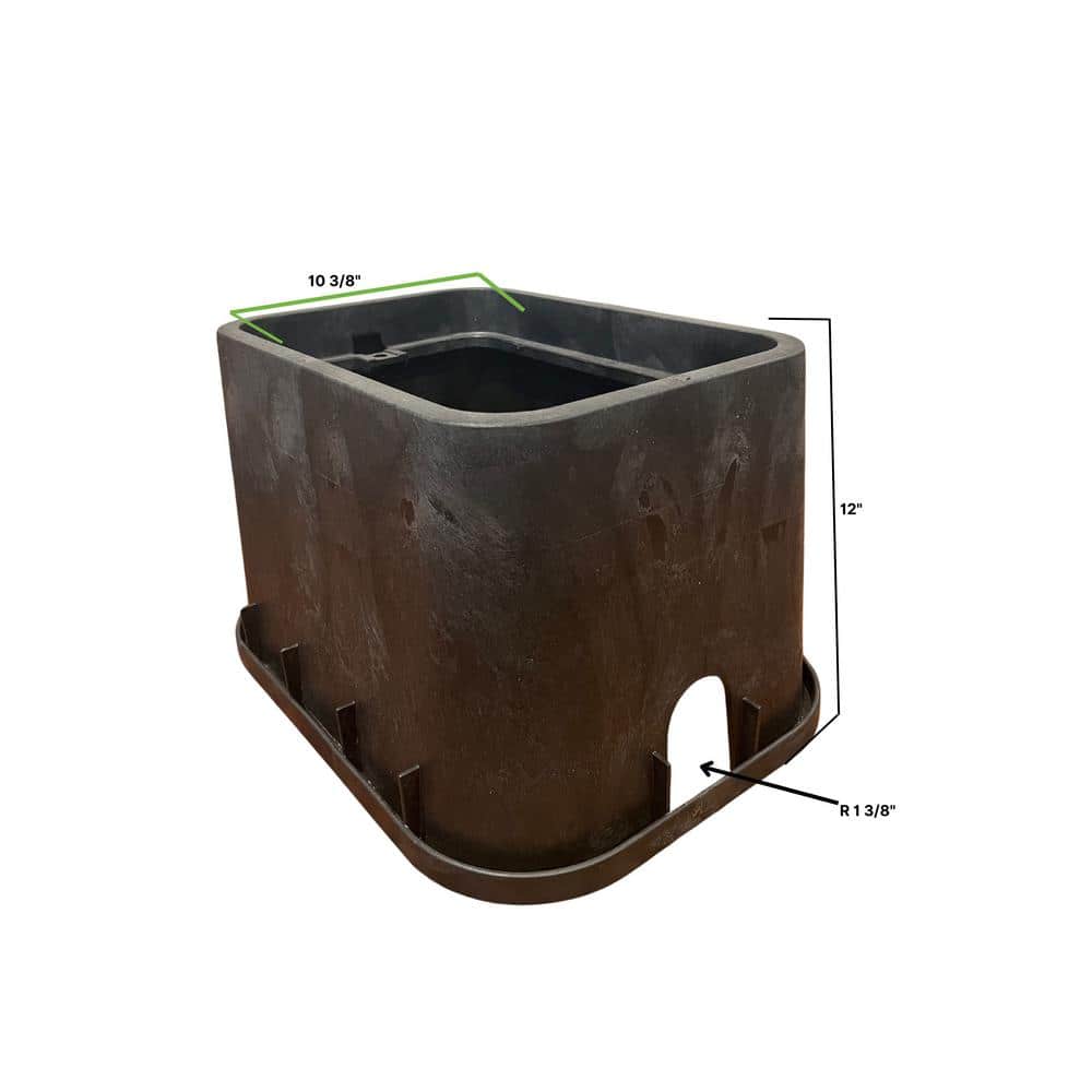 12.3125 in. x 15 in. x 12.3125 in. Square Meter/Valve Box - Hercitys